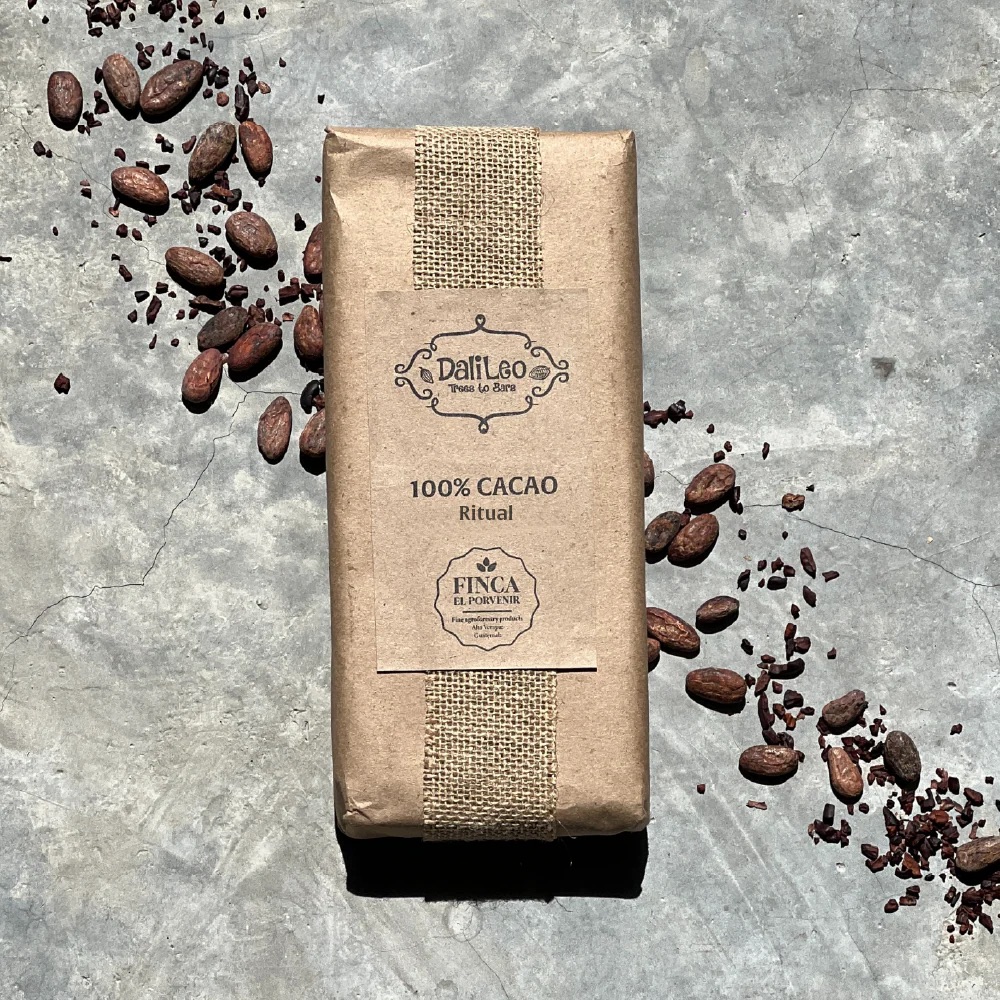DaliLeo 100% Cacao Ritual – Criollo cacao block, 450 g